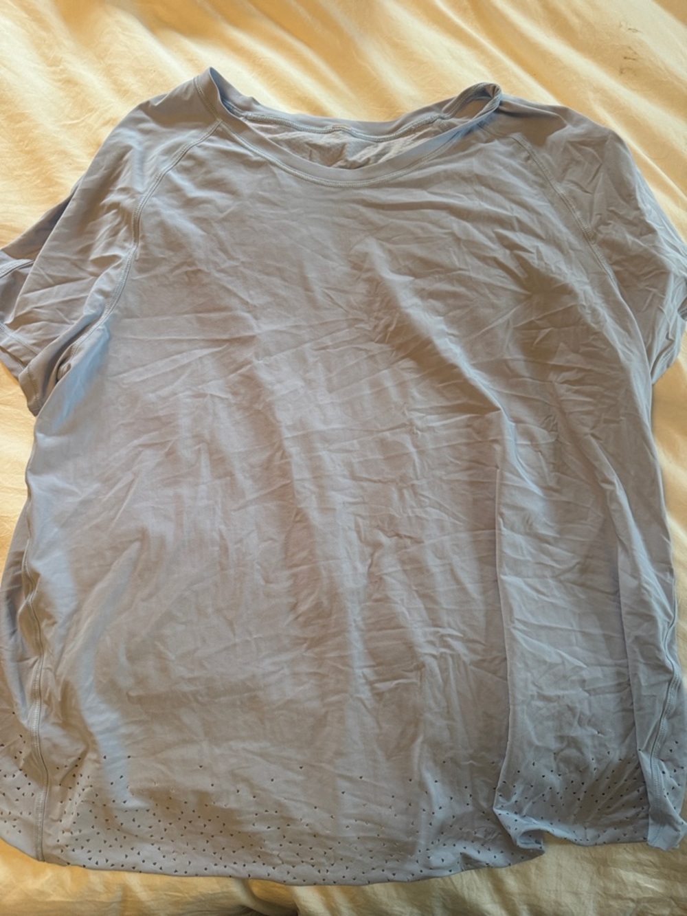 lululemon athletica Light Blue Short-Sleeve Athletic Tee